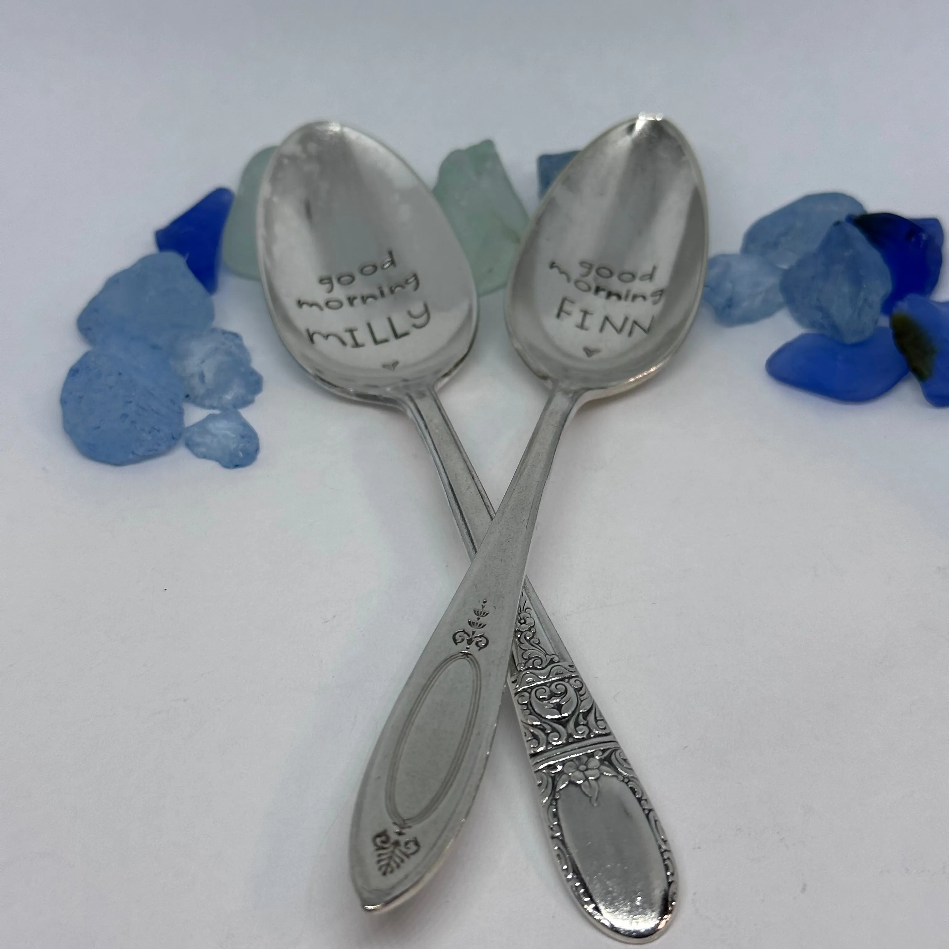 Vintage Silver Plated Hand Stamped Spoon | Novelty