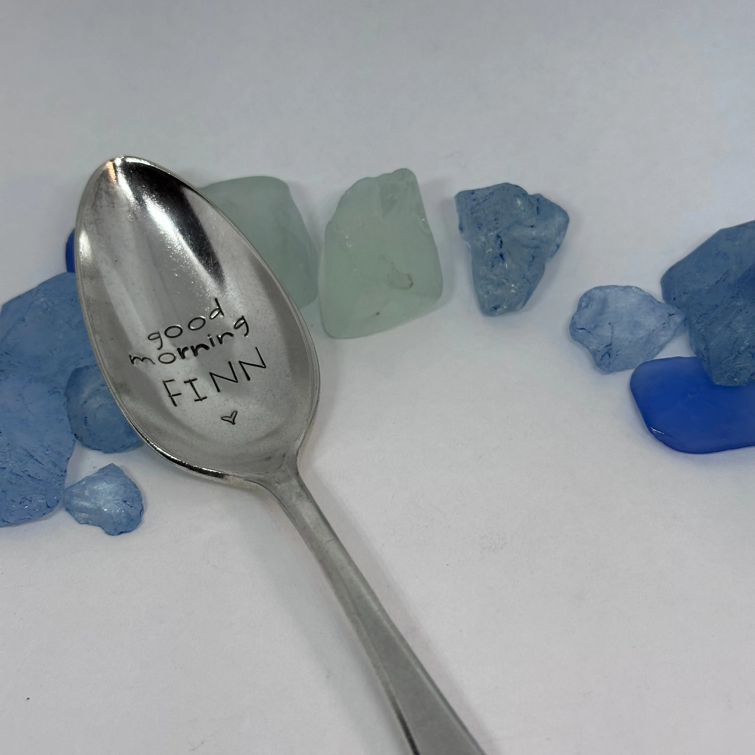 Vintage Silver Plated Hand Stamped Spoon | Novelty
