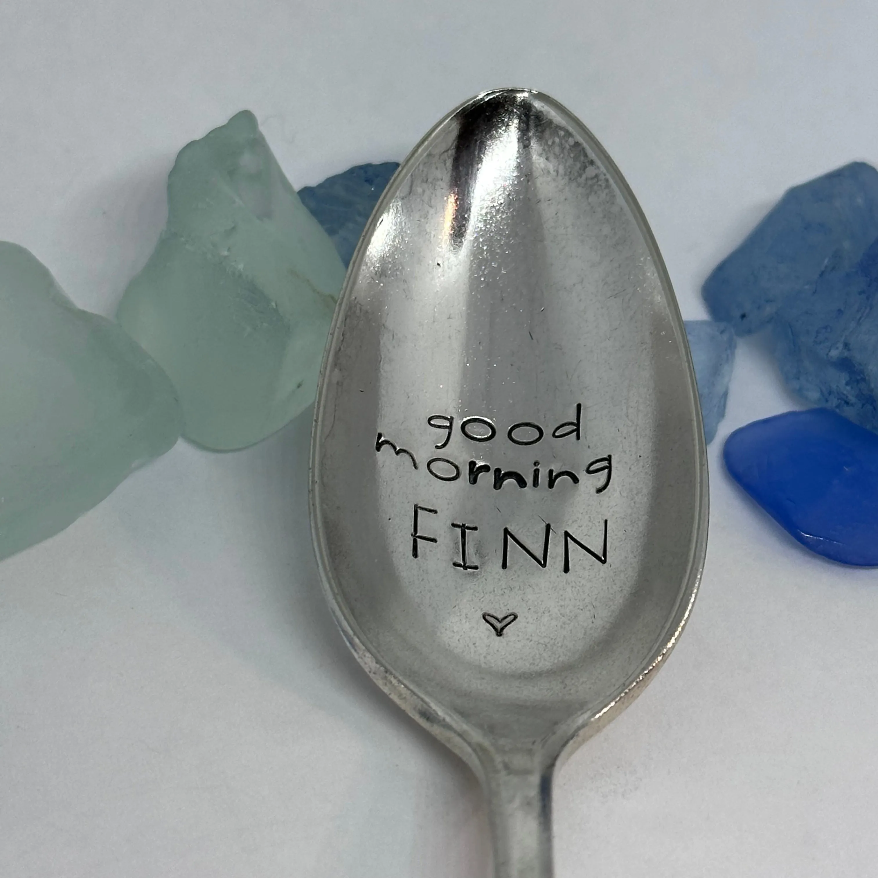 Vintage Silver Plated Hand Stamped Spoon | Novelty
