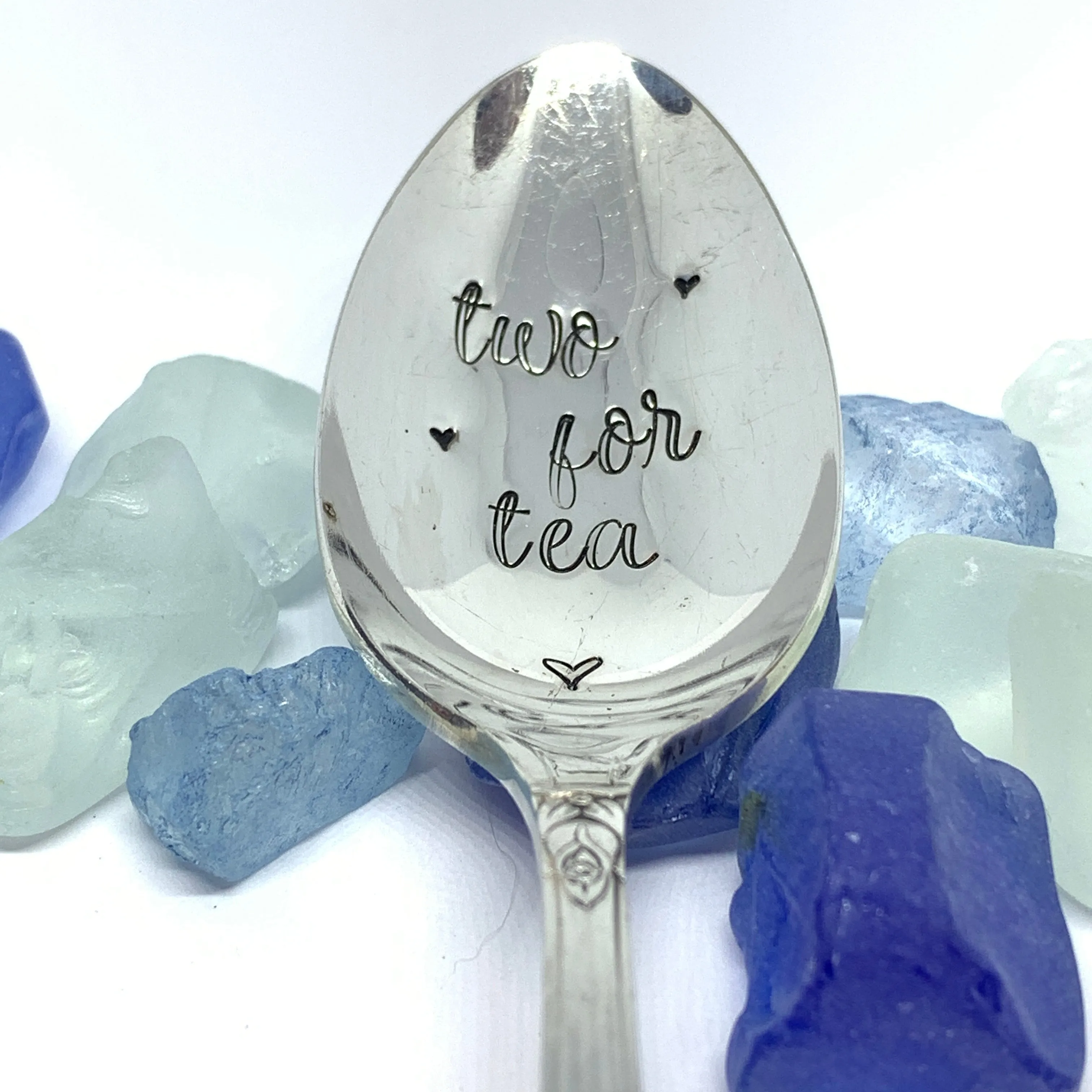 Vintage Silver Plated Hand Stamped Spoon | Novelty