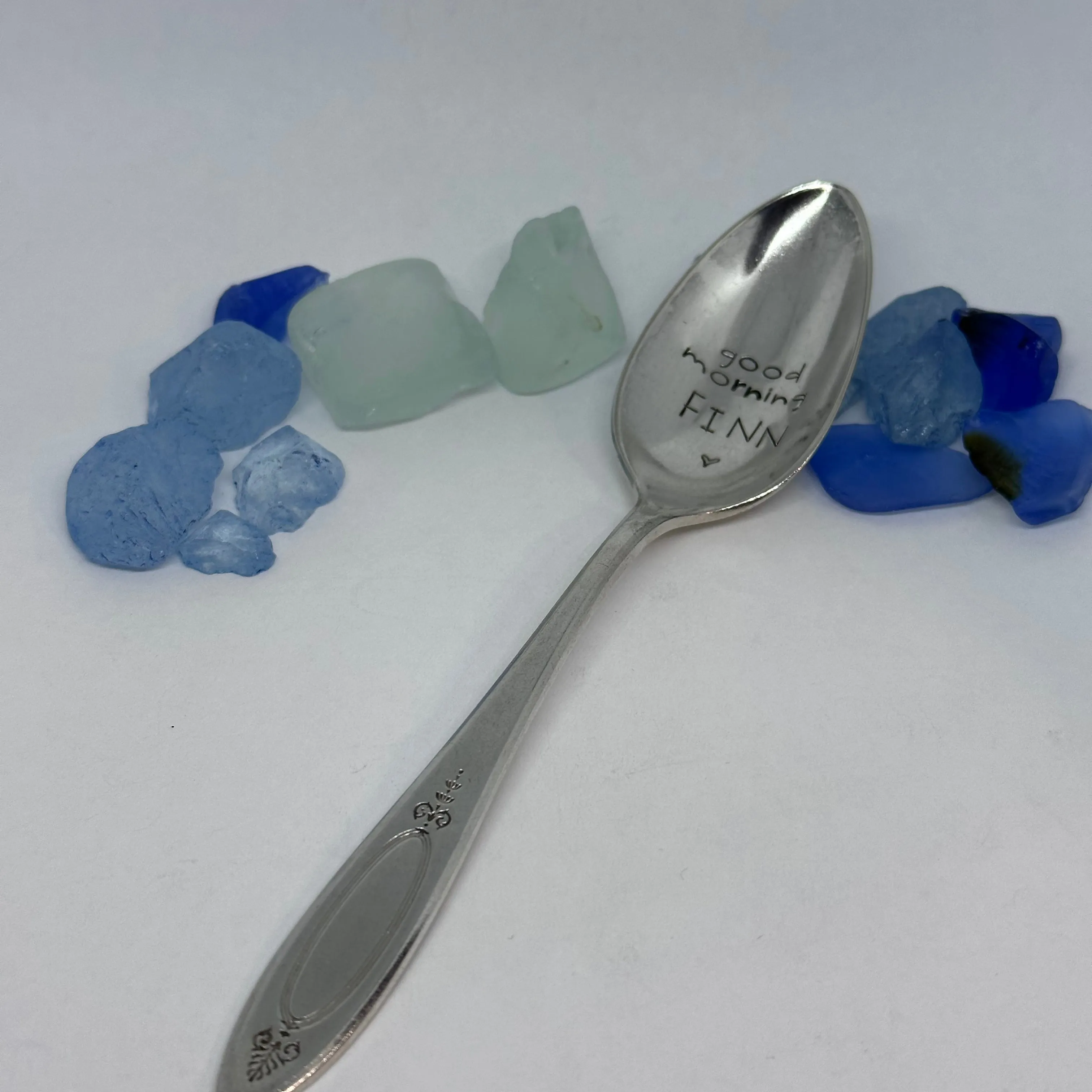 Vintage Silver Plated Hand Stamped Spoon | Novelty