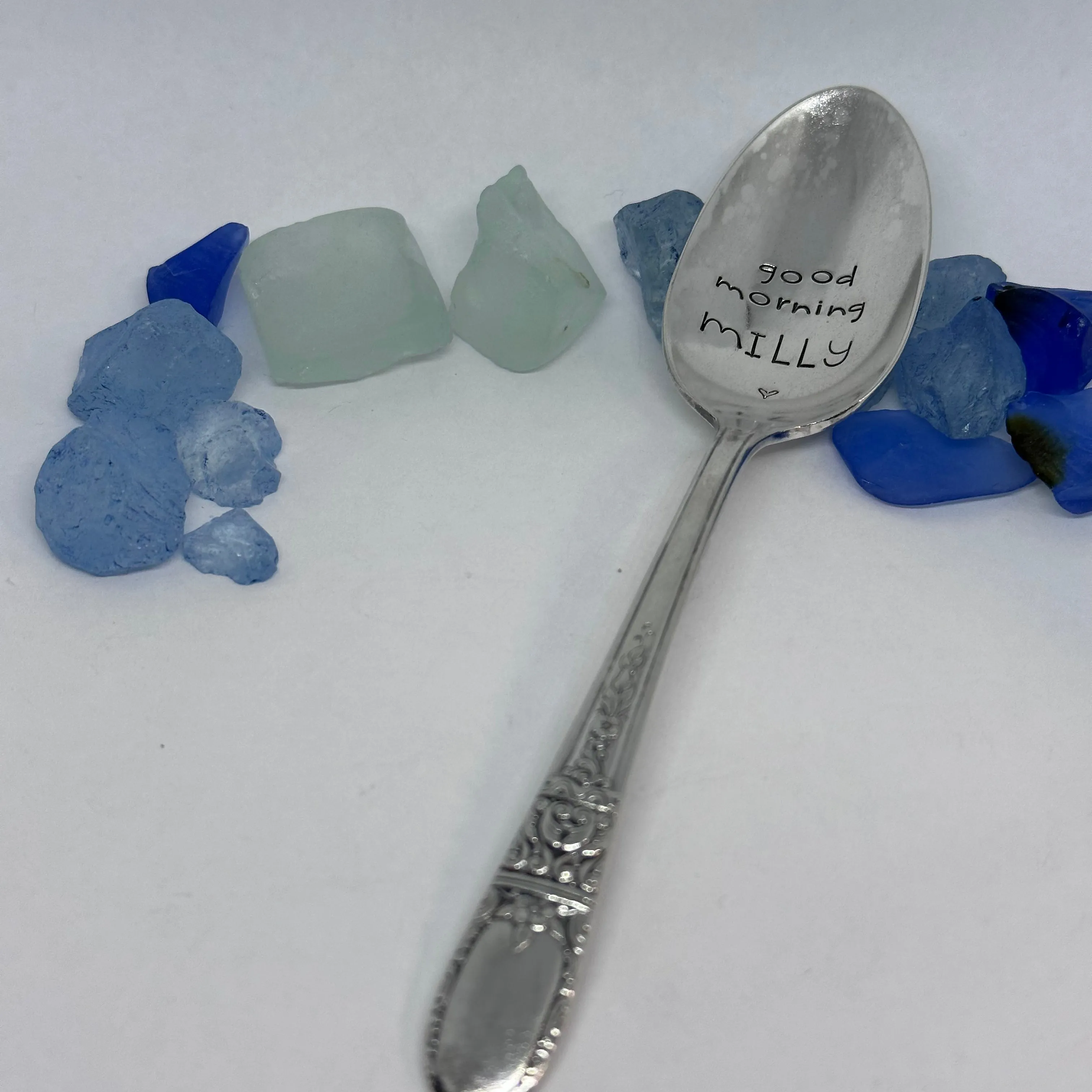Vintage Silver Plated Hand Stamped Spoon | Novelty