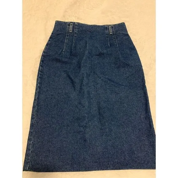 Vintage St John’s Bay Denim Midi Maxi Skirt Size 12