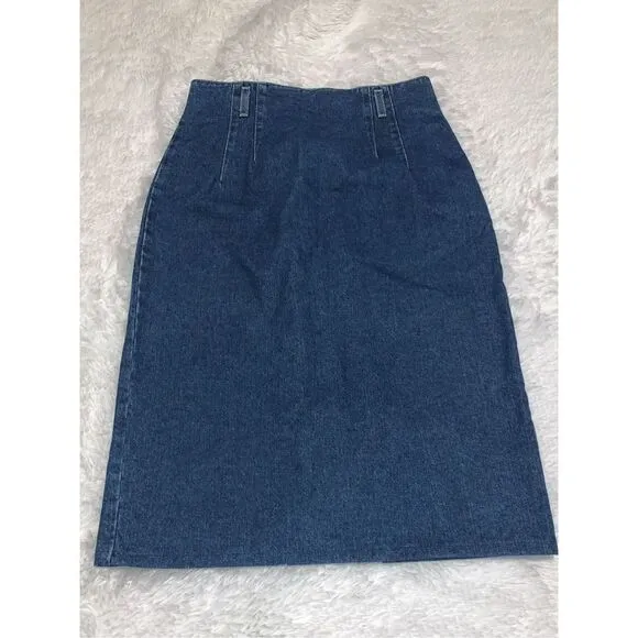 Vintage St John’s Bay Denim Midi Maxi Skirt Size 12