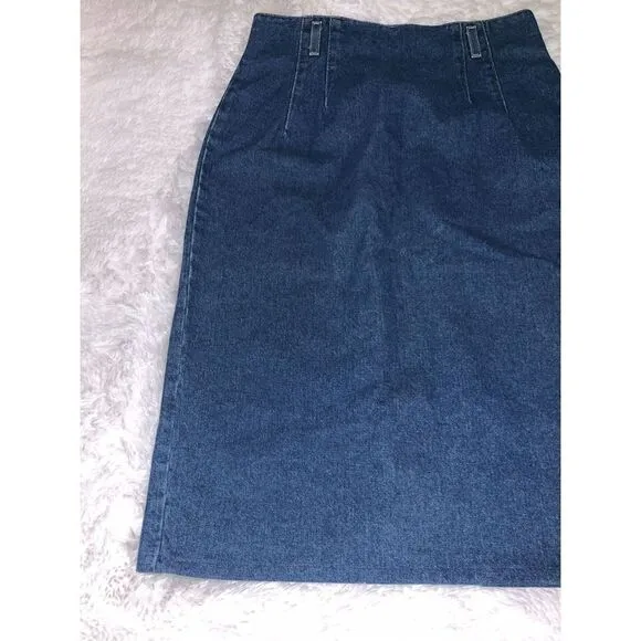 Vintage St John’s Bay Denim Midi Maxi Skirt Size 12