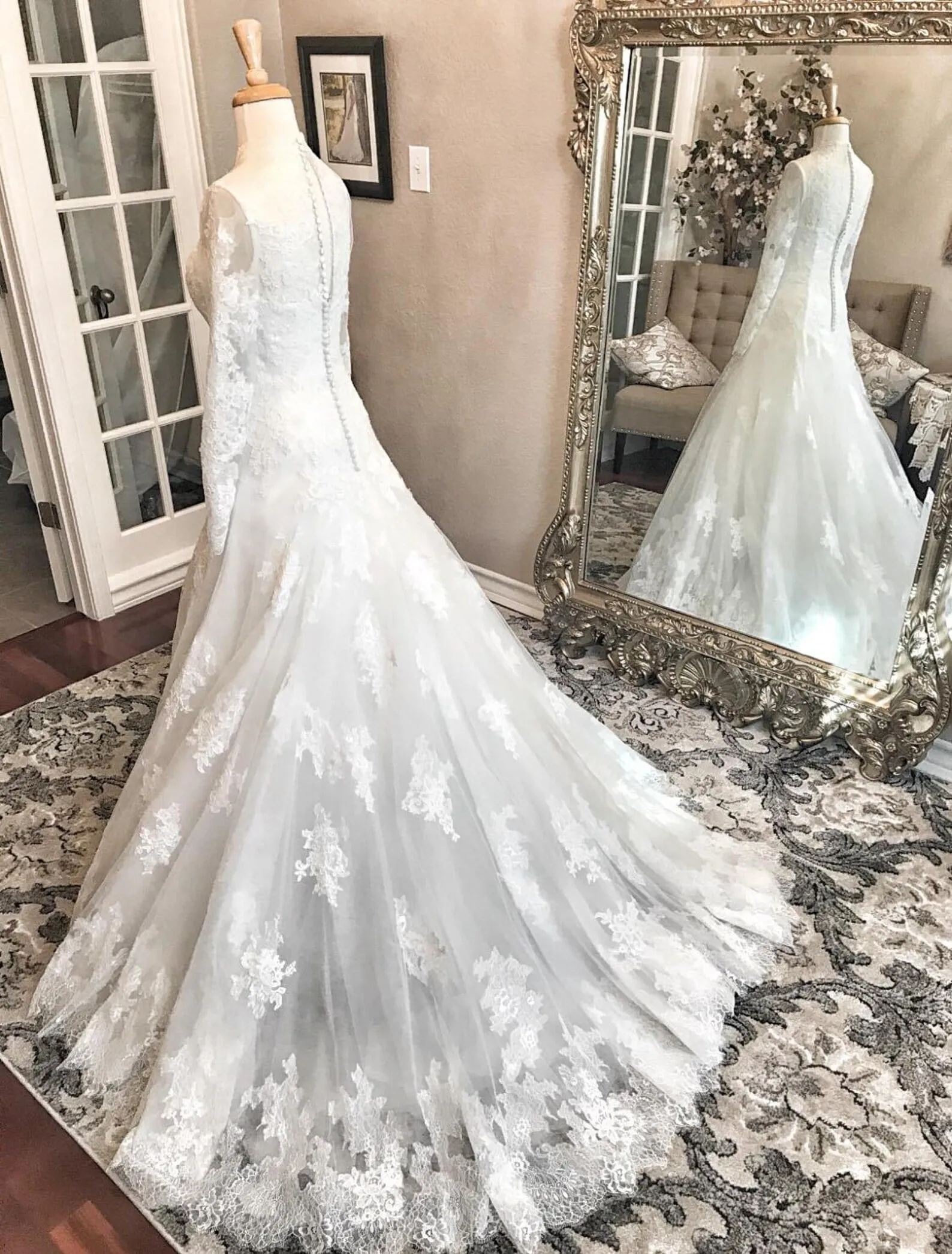 Vintage Style Full A-Line Wedding Dress Rebekah