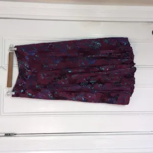 Vintage Tie Dye Midi Boho Skirt