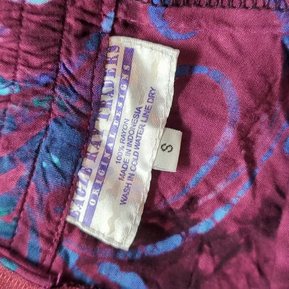 Vintage Tie Dye Midi Boho Skirt