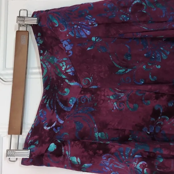 Vintage Tie Dye Midi Boho Skirt