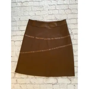 Vintage Wet Seal Y2K Satin Midi Skirt Brown Juniors‎ Size 7 A Line Party Career