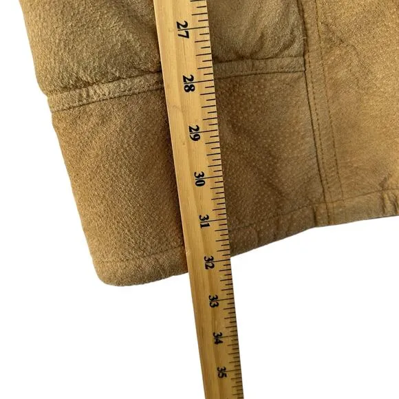 VTG J Percy For Marvin Richards Leather Suede Coat Womens L Pennylane Faux Fur