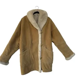 VTG J Percy For Marvin Richards Leather Suede Coat Womens L Pennylane Faux Fur