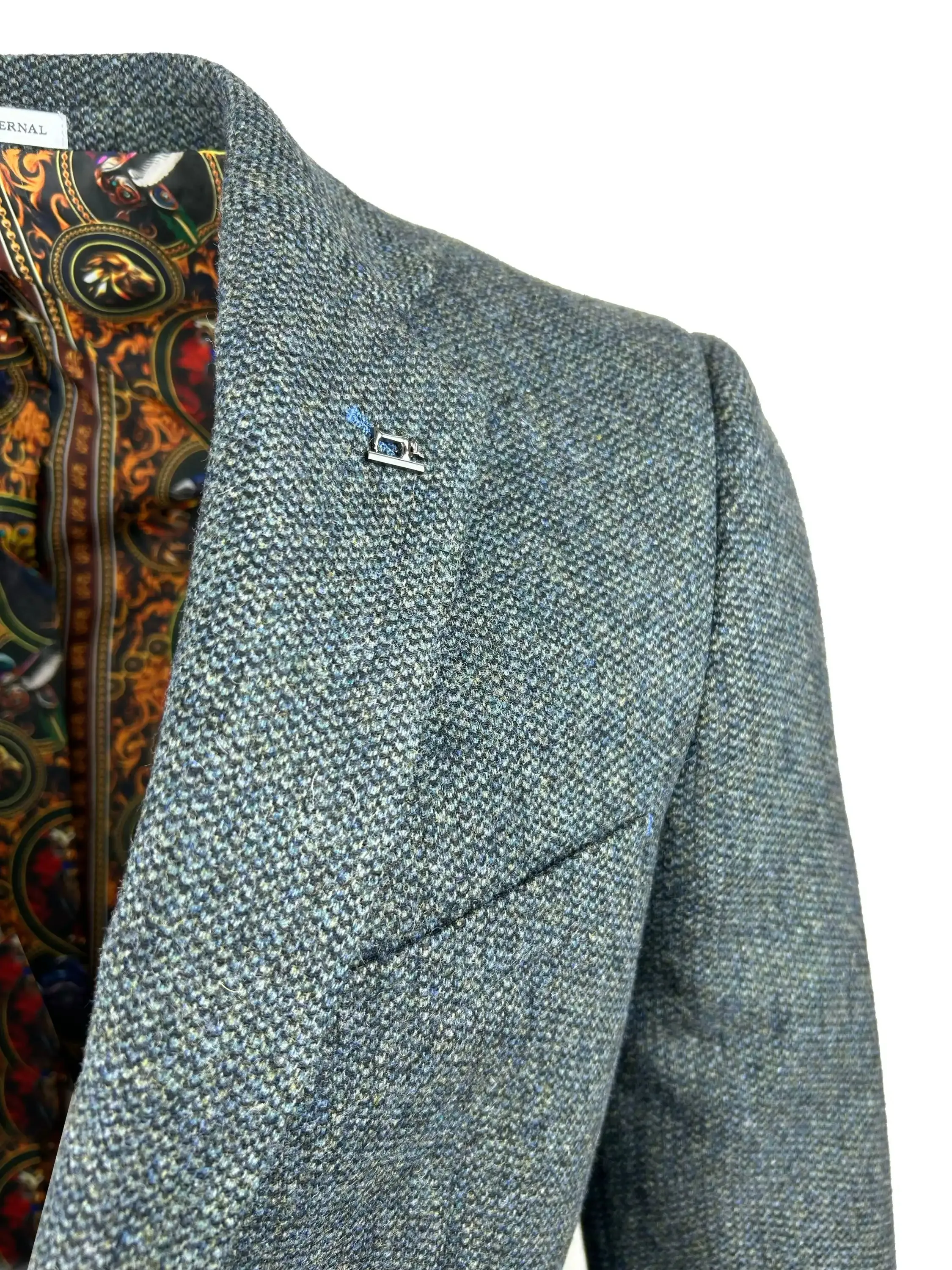 White Label Tapered Fit Sports Jacket Jasper Green Tweed