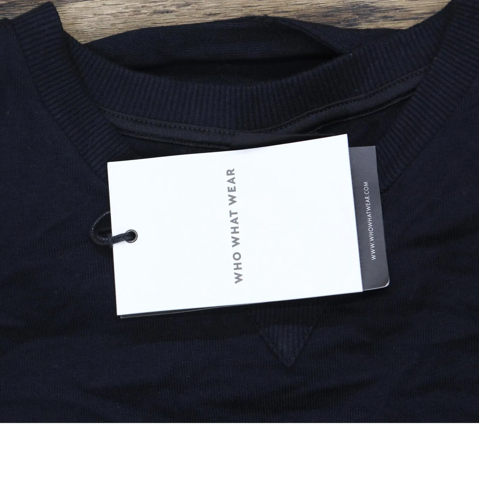 Who What Wear Women's Short Sleeve Shirring-Detailed Dress WD-785 Jet Black M