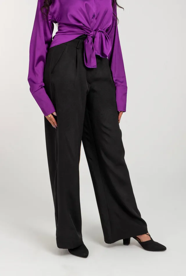Wide Leg Formal High Waist Pant For Women