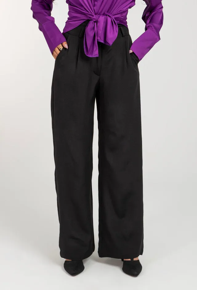 Wide Leg Formal High Waist Pant For Women