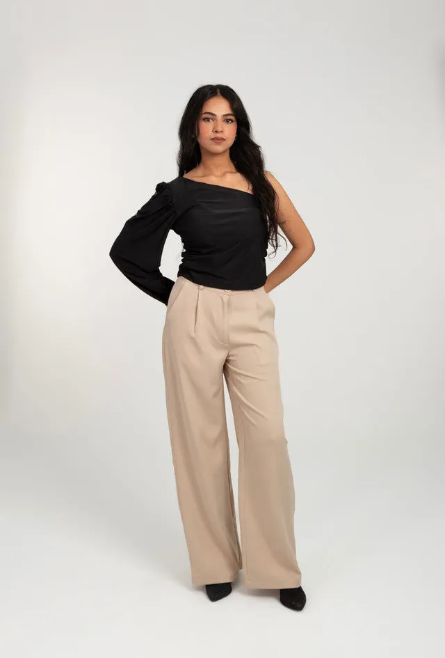 Wide Leg Formal High Waist Pant For Women