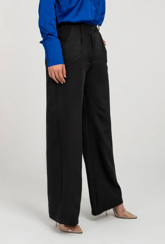 Wide Leg Formal High Waist Pant For Women
