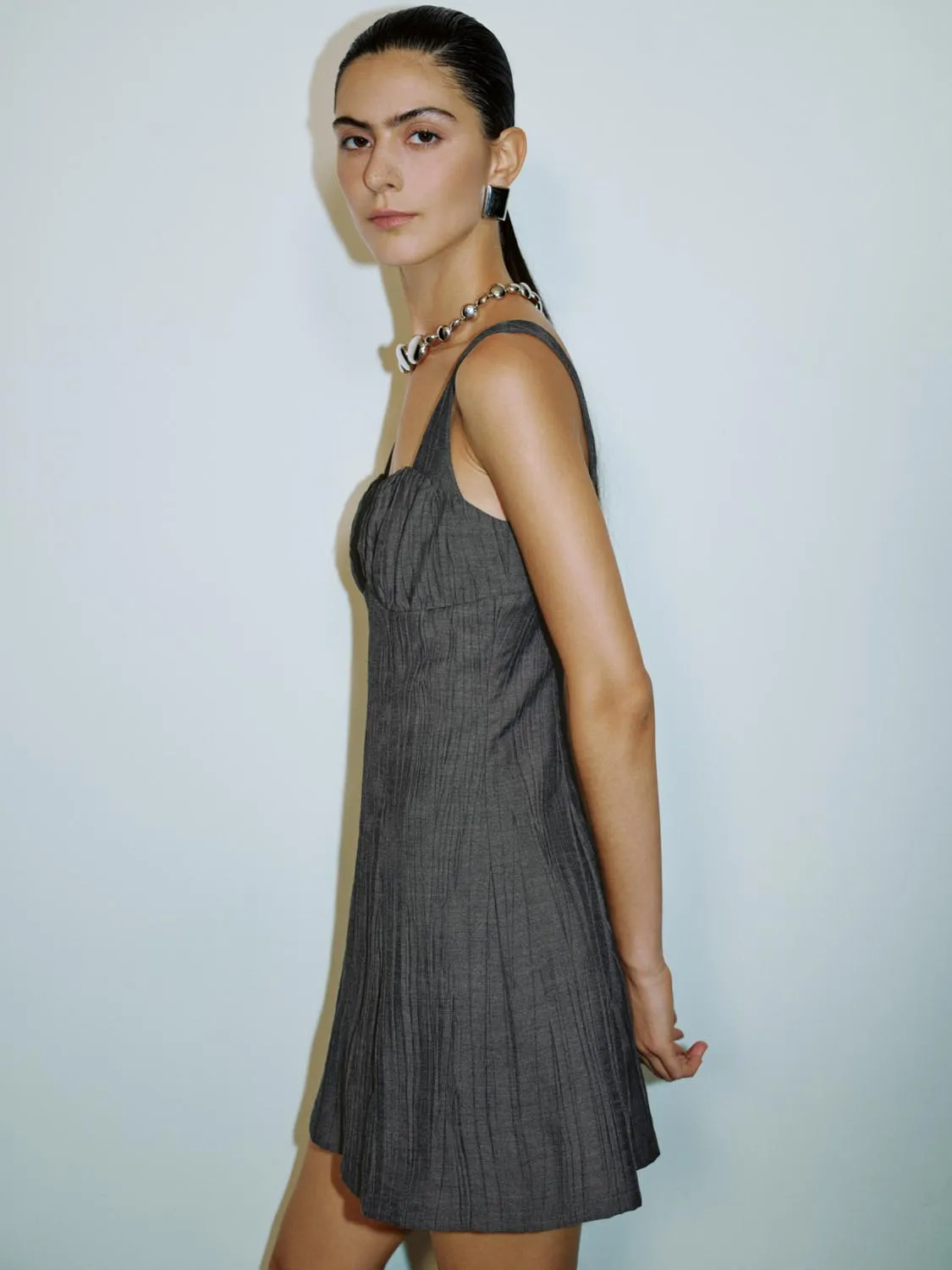 Wide Strap A-Line Dresses