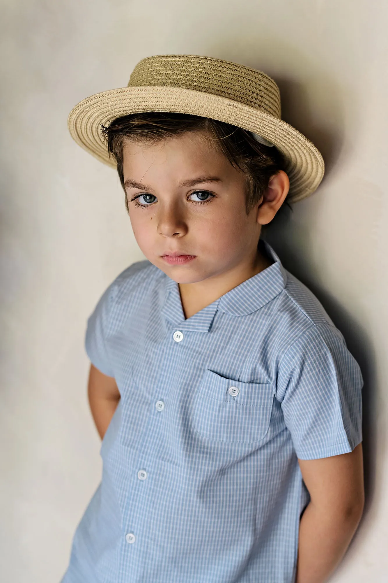 Windowpane Collar Shirt