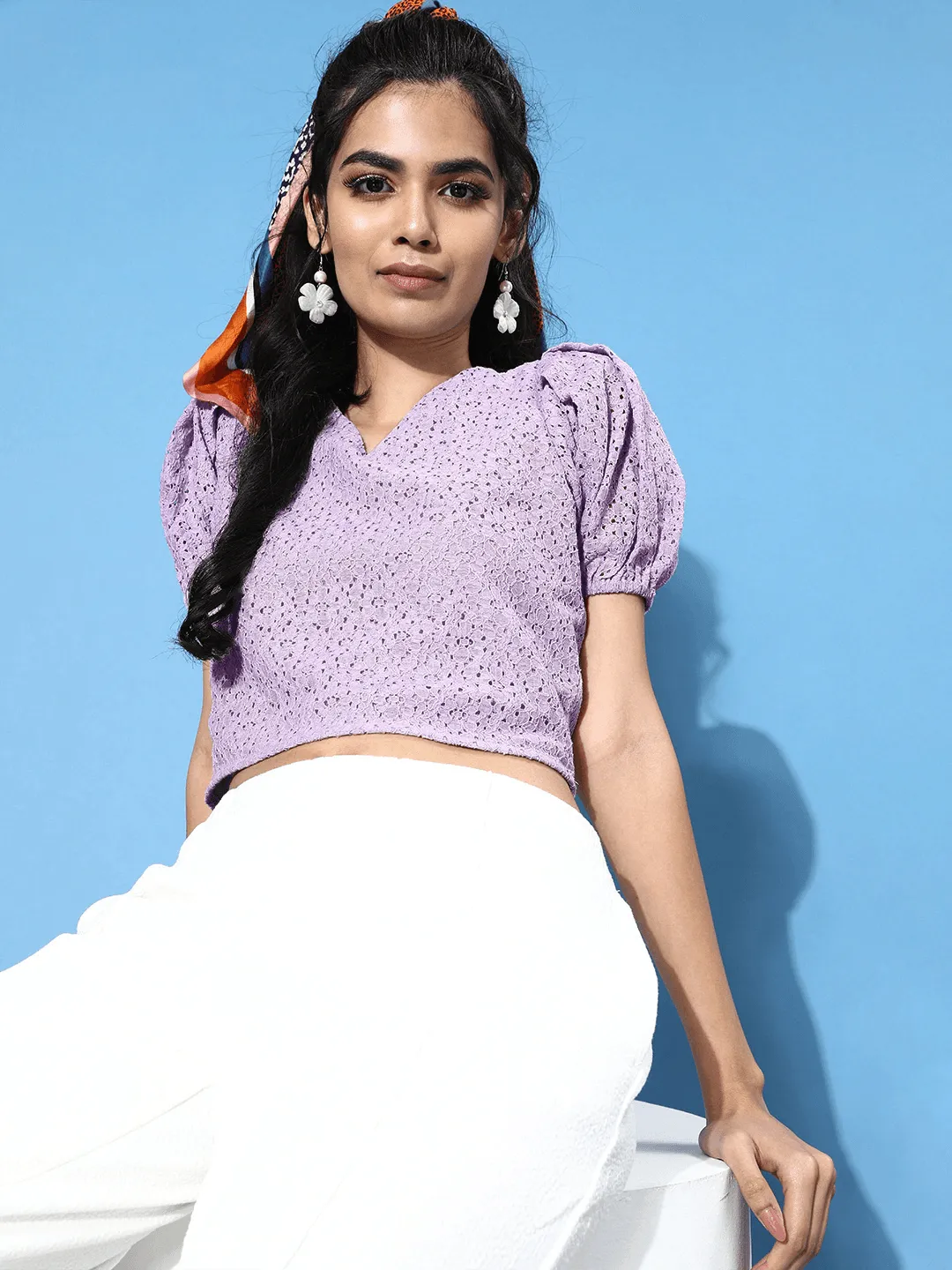 Women Self Design Tops