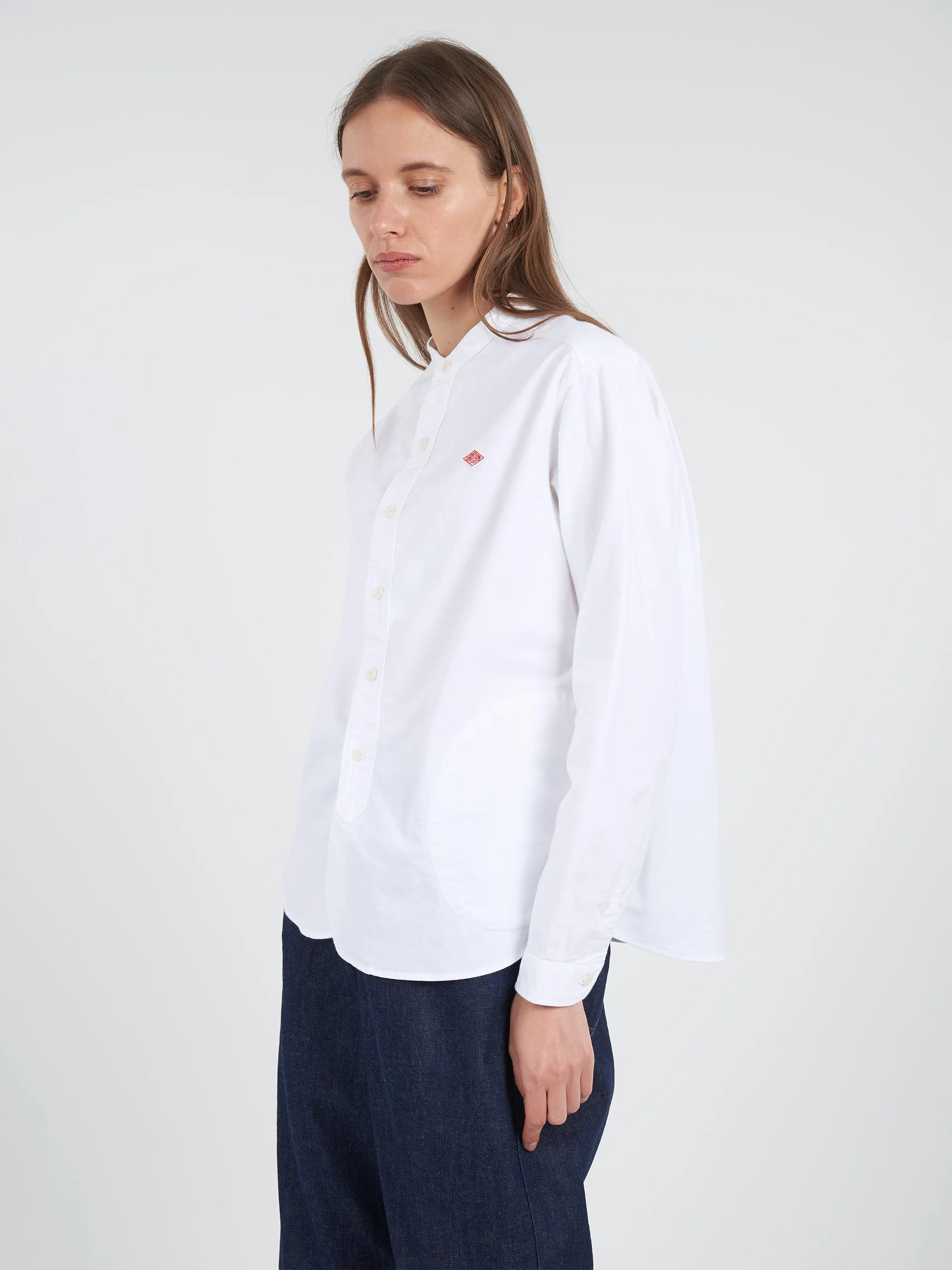 Women's Band Collar Shirt