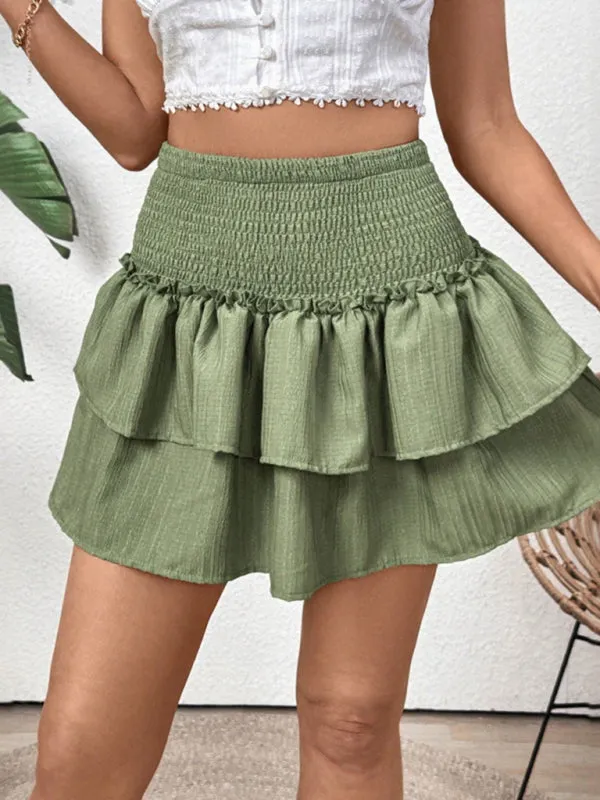 Women's Pleated layered skirt