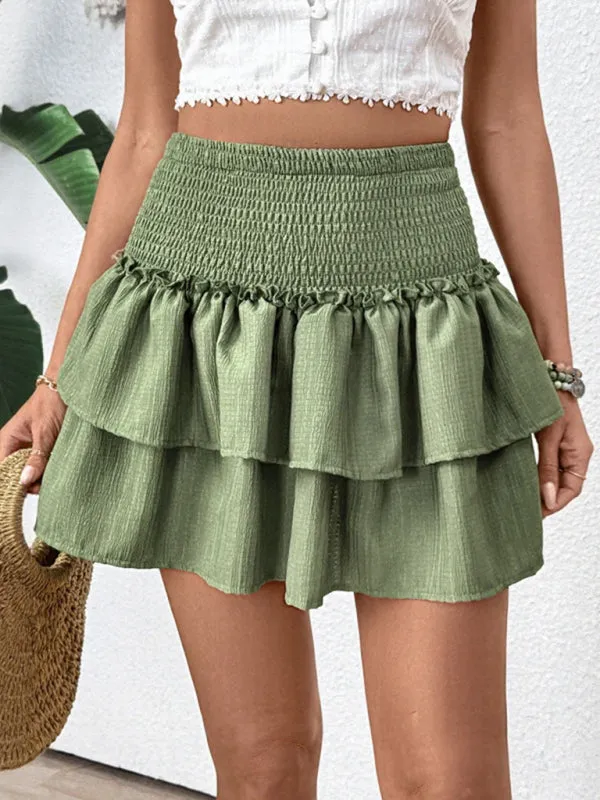 Women's Pleated layered skirt