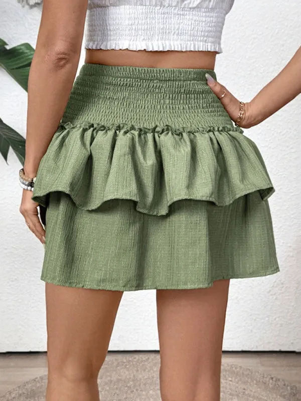 Women's Pleated layered skirt