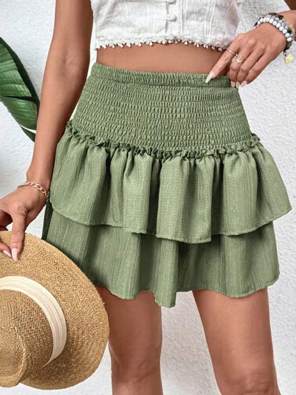 Women's Pleated layered skirt