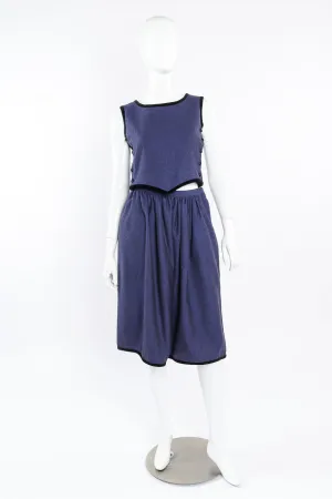 Wool Top and Skirt Set