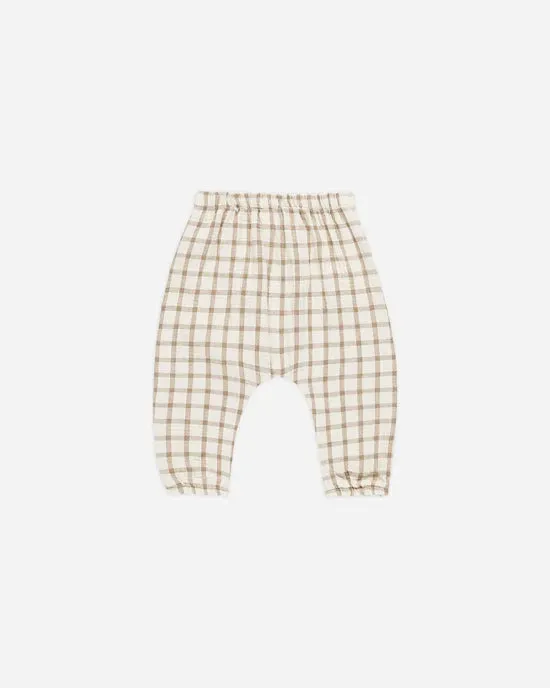 Woven Pant - Cinnamon Plaid