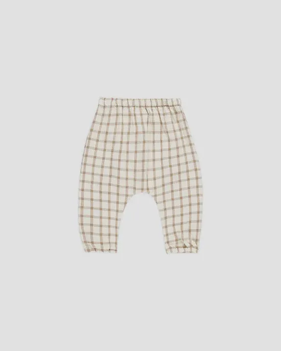 Woven Pant - Cinnamon Plaid