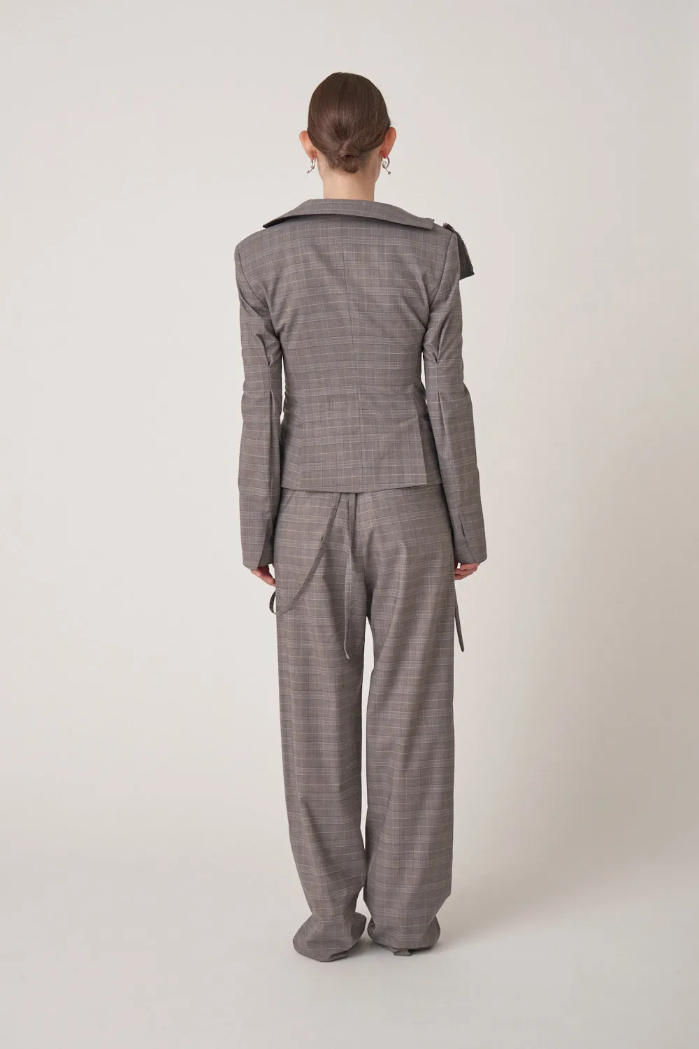 Woven Wrap Suit Pants