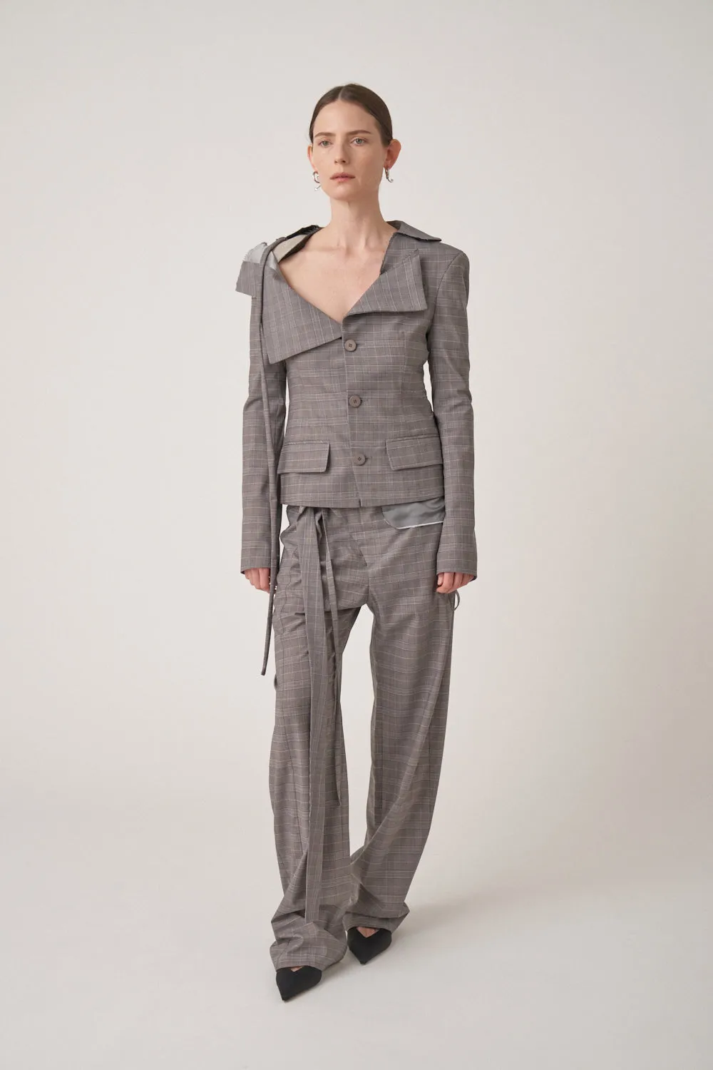 Woven Wrap Suit Pants