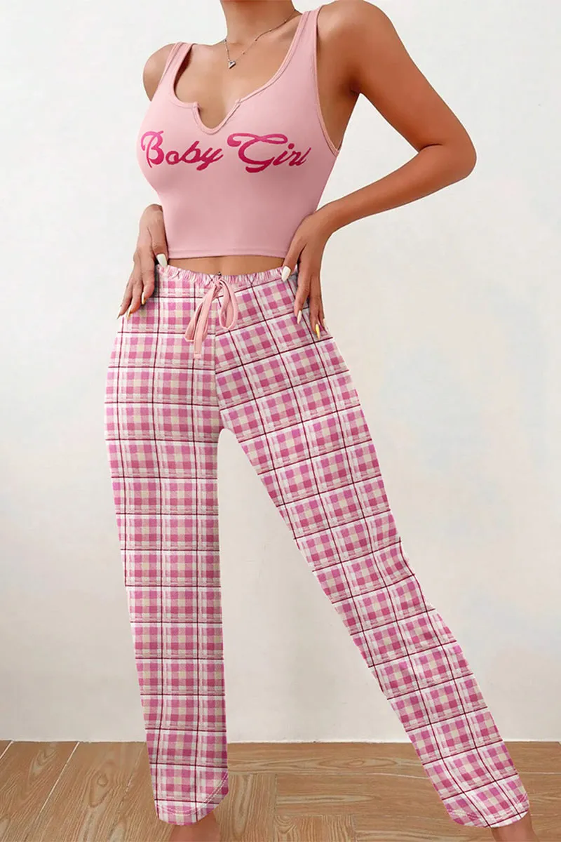 XK0250 Tank and Pants Pajamas Set