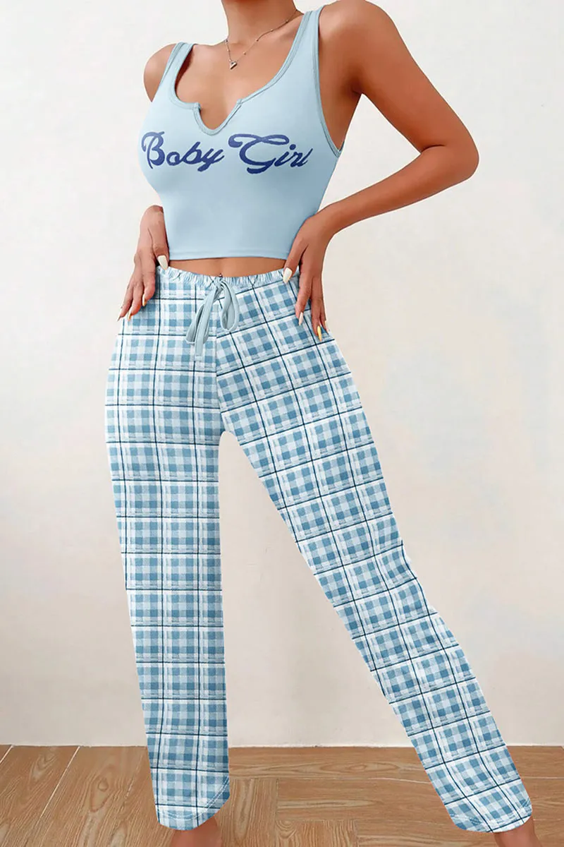 XK0250 Tank and Pants Pajamas Set