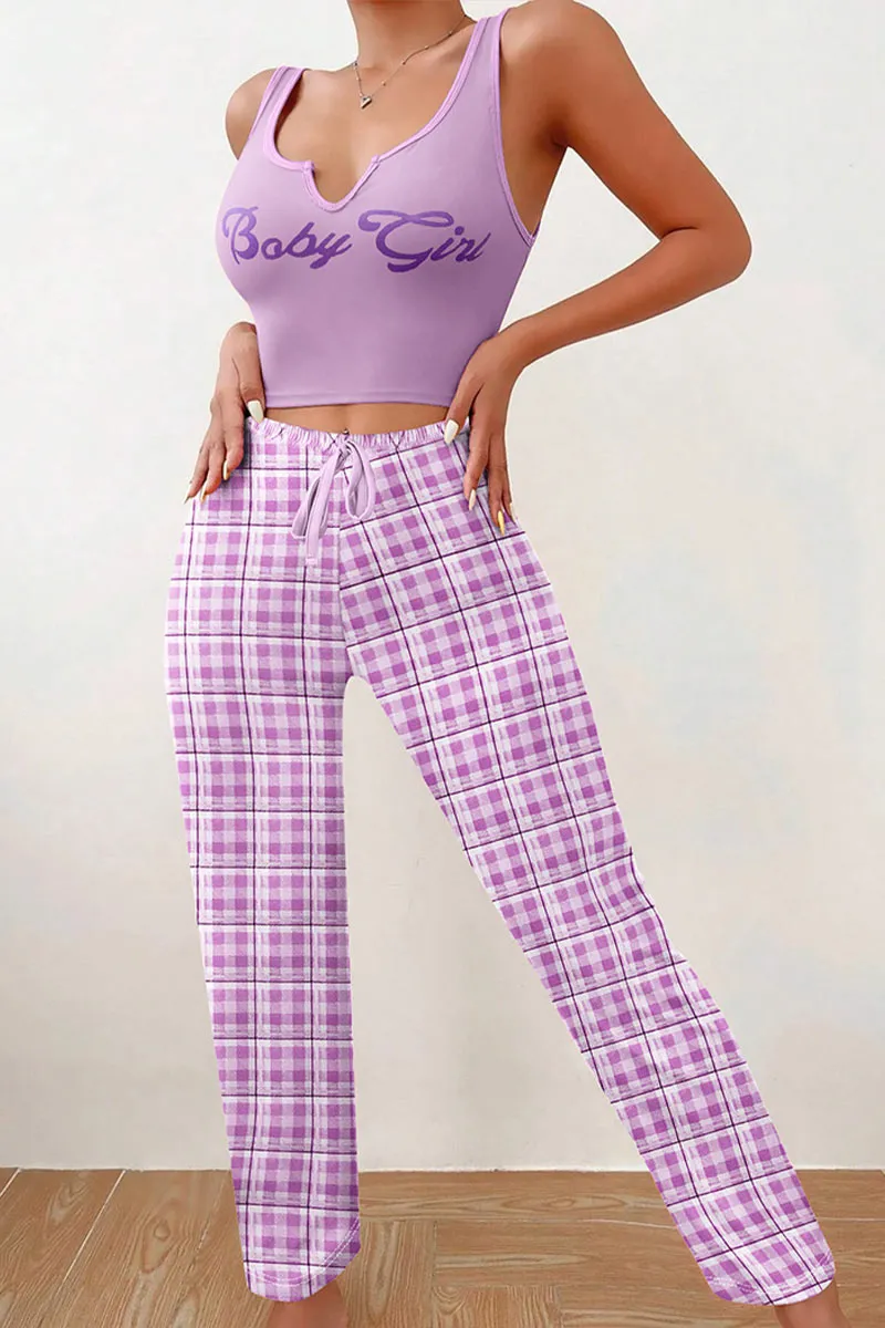 XK0250 Tank and Pants Pajamas Set