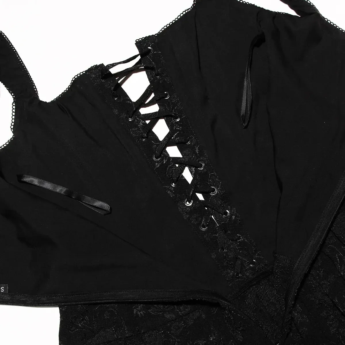 Y2K Lace Up Corset Mini Dress