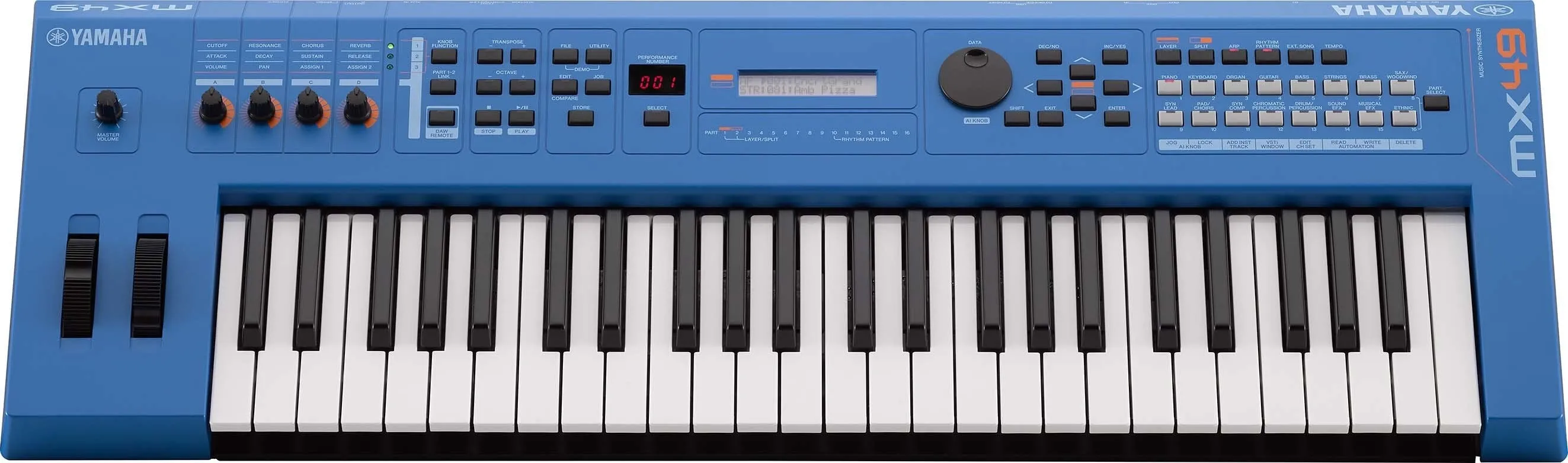 YAMAHA MX49II Blu Edition
